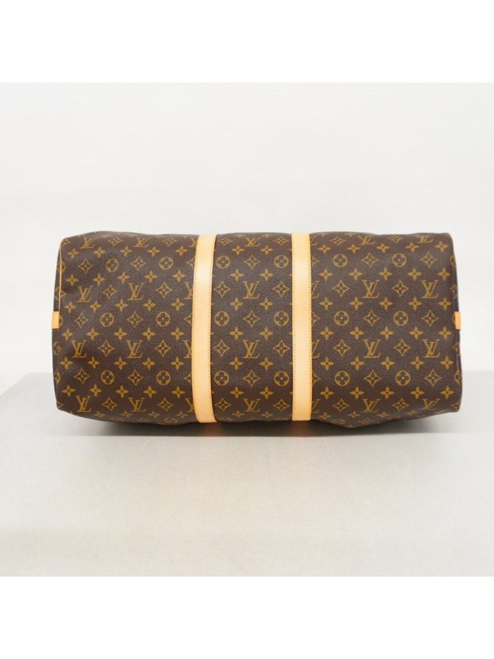 Louis Vuitton Boston Bag Monogram Keepall Bandouliere 55 Brown - Picture 3 of 10